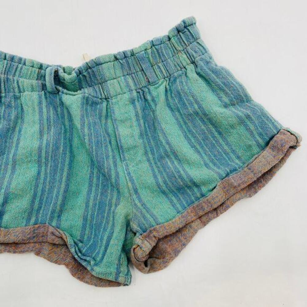 Free People blue striped casual shorts